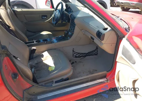 2000 BMW Z3 2.3 from USA, damaged, VIN 4USCH934XYLG04459